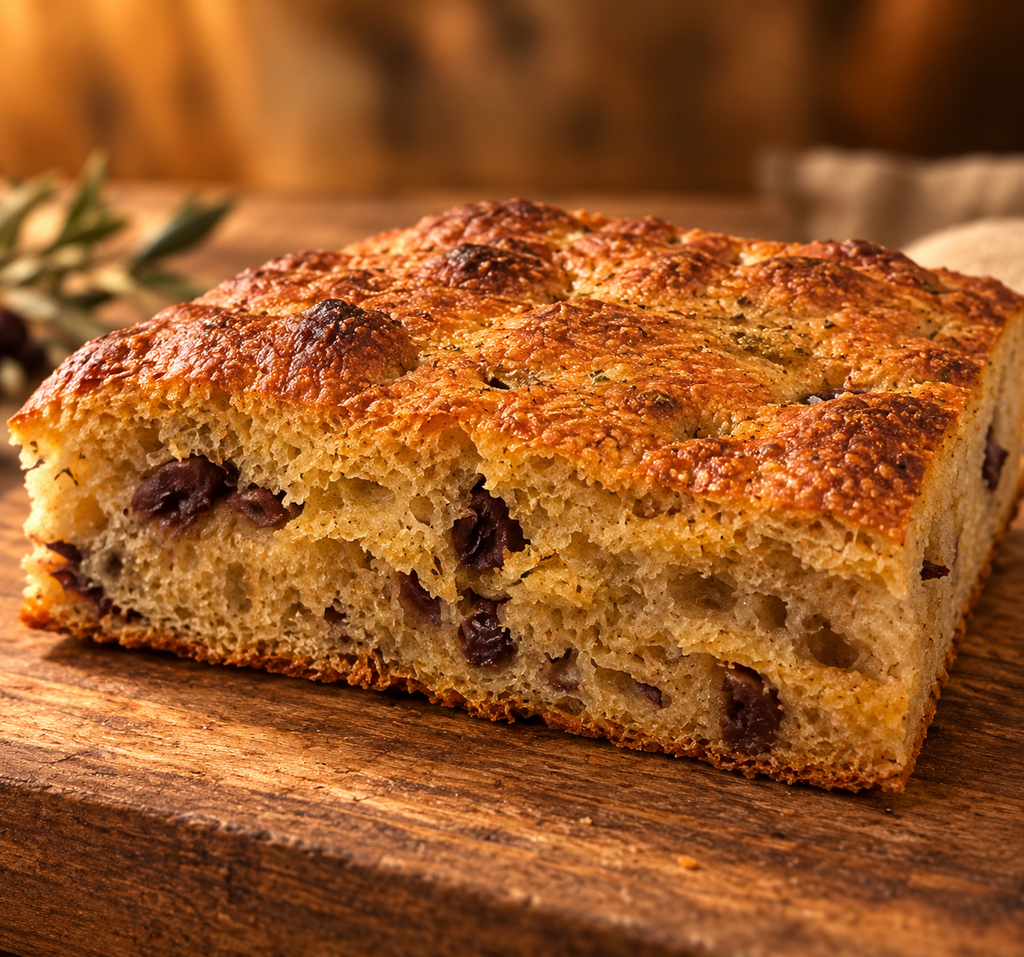 La Foccacia - Olives de Kalamata et Herbes de Provence